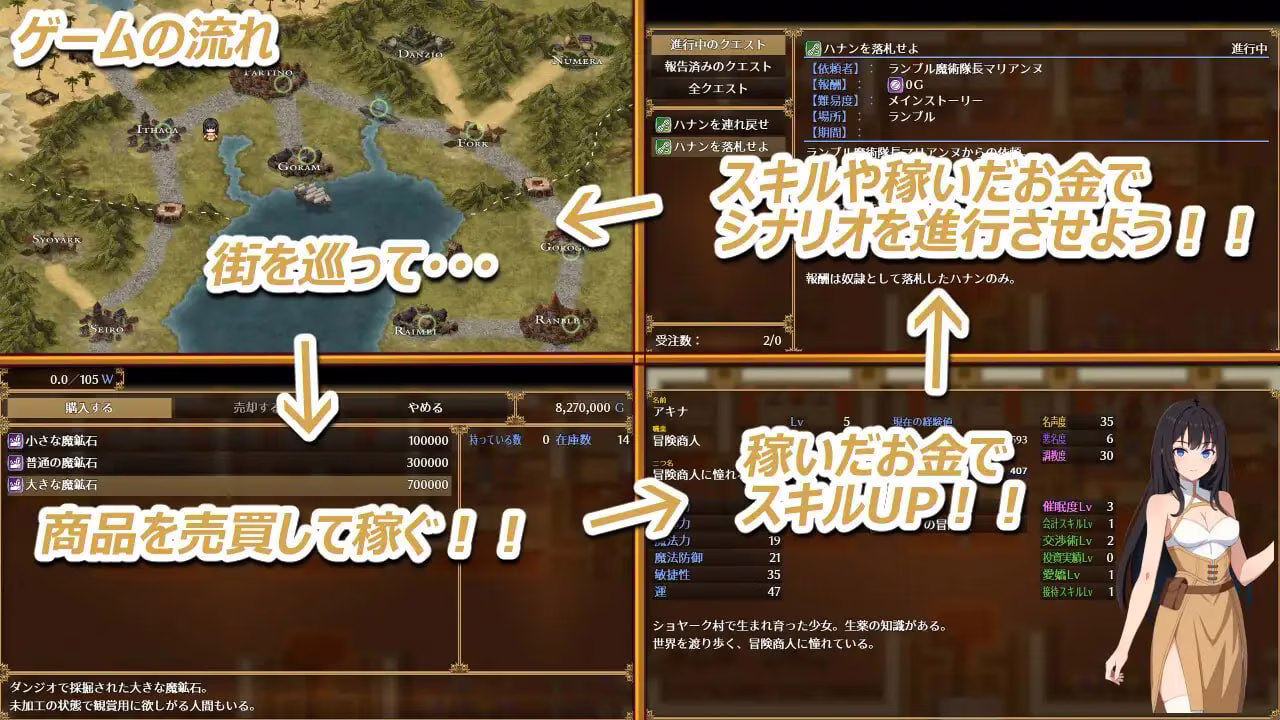 【PC】アキナ・キャラバン v1.02【AI机翻】